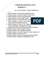 Python Programs Practice Session 1: Pranay D. Saraf (+91-9595022795)