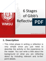 6 Stages of Gibb's Reflective Cycle: Wmsu Wmsu