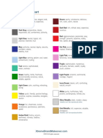 Color Meaning Chart: ©2010 All Rights Reserved