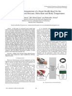 Design and Implementation of A Smart Health Band For The Measurement of Blood Pressure, Pulse Rate and Body Temperature