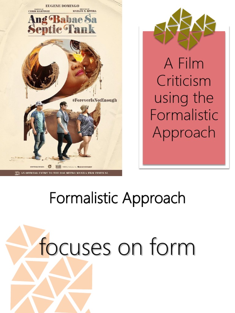 A Film Criticism Using The Formalistic Approach | PDF | Language Arts &  Discipline | Foreign Language Studies