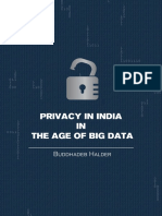 Privacy in India in The Age of Big Data