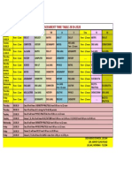 2019-20 Assessment Time Table Don Bosco School Liluah