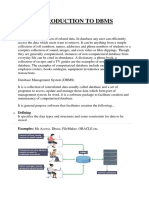 Introduction to DBMS fundamentals