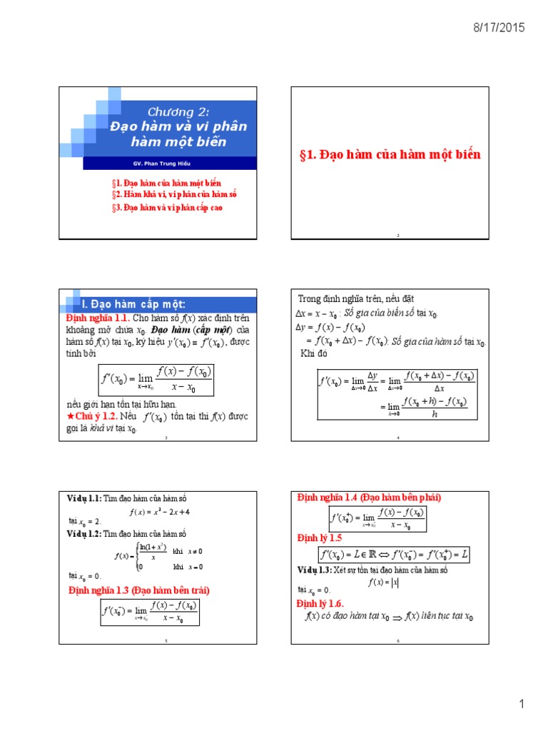 Toán cc1 | PDF