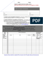 Permission Verification Form (PVF)