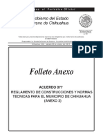 Reglamento de Construcciones y Normas Técnicas para El Municipio de Chihuahua - 2013