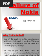 Failure of Nokia: By: Varun Jha