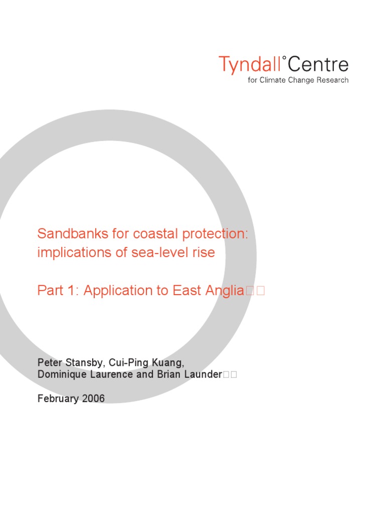 Sandbanks For Coastal Protection Implications of SeaLevel Rise Part 1