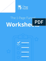 The 1 Page Funnel Worksheets