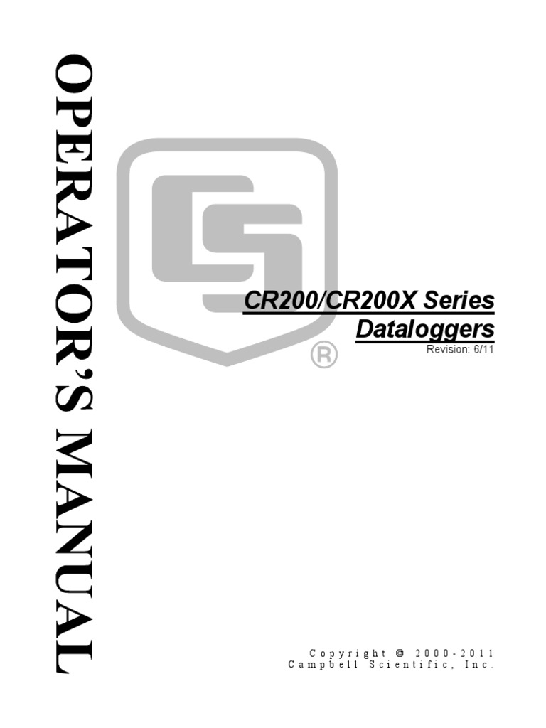 Cr200 Manual | PDF | Computer Program | Programming