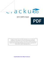 2013 IBPS Clerk: Downloaded From Https://cracku - in