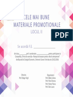 Cele Mai Bune Materiale Promotionale Locul II