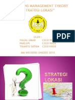 Strategi Lokasi Operations Management Theory