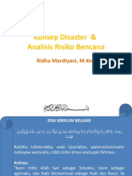 Konsep Disaster & Analisis Risiko Bencana