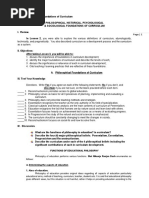 Lesson 3 Foundations of Curriculum