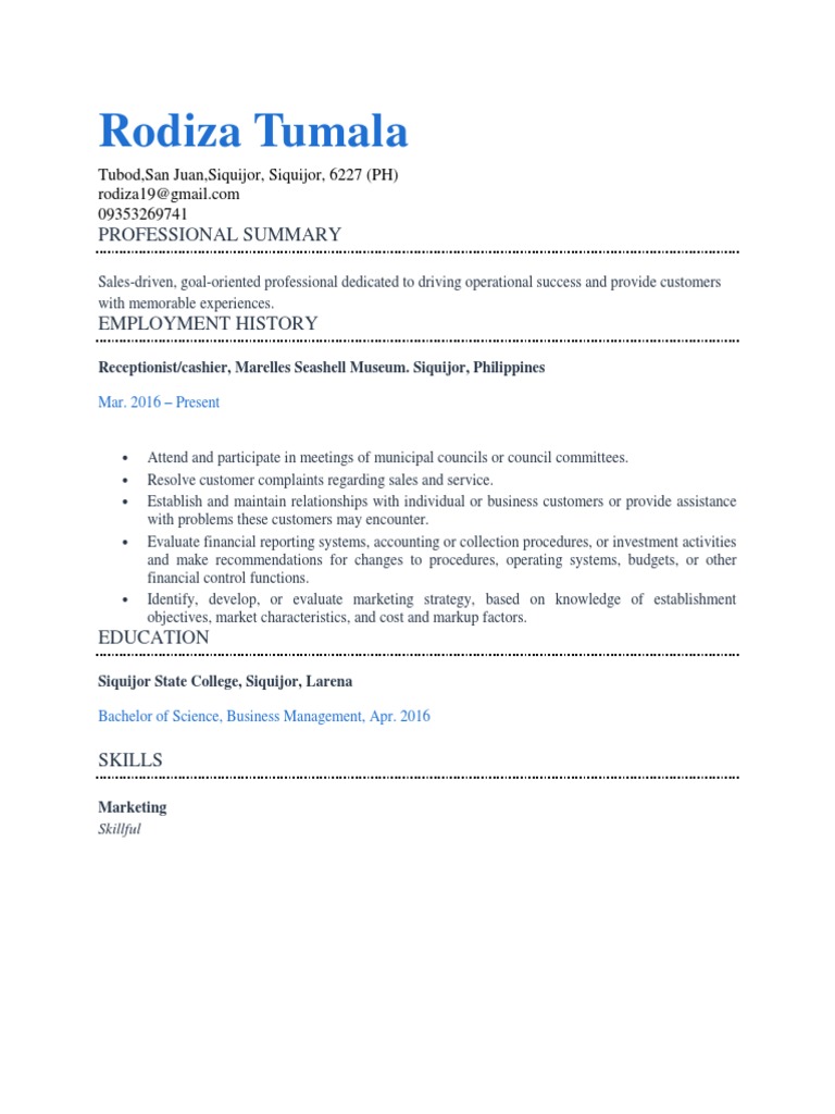 Sales-Driven Professional Profile | PDF