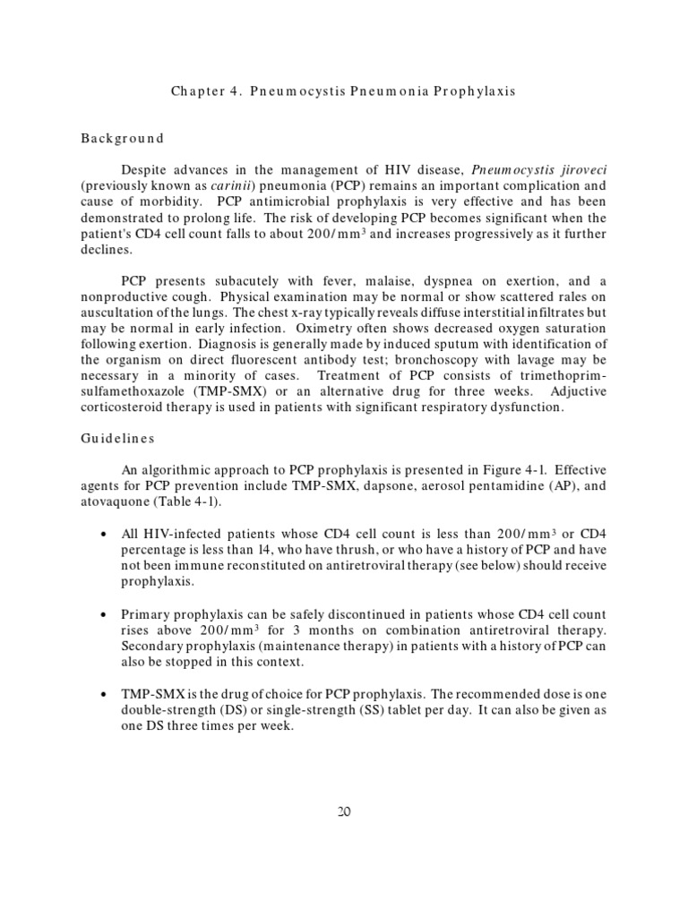 4 PCP Prophylaxis 13 PDF Public Health Rtt