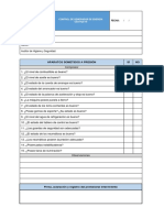 Check List - Control de Generador de Energía