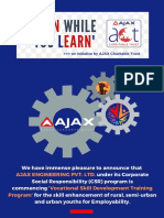 'EARN WHILE YOU LEARN' - Vocational Skill Development Program-Conducted by AJAX ENGG PVT. LTD PDF