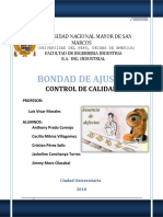 CONTROL DE CALIDAD Y AJUSTE A DISTRIBUCIONES