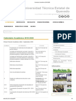 Calendario Académico 2019-2020 PDF