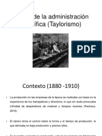 Teoría de La Administración Científica (Taylorismo)