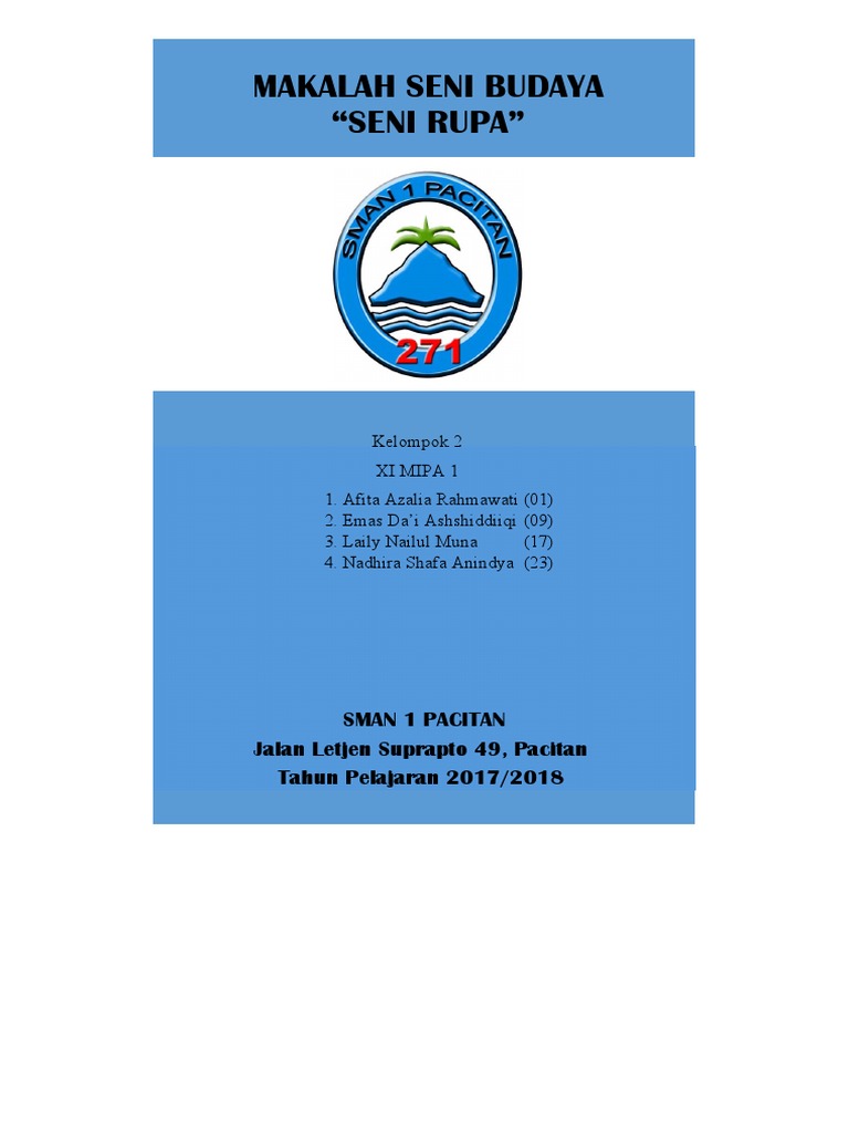 Makalah Seni Budaya Seni Rupa