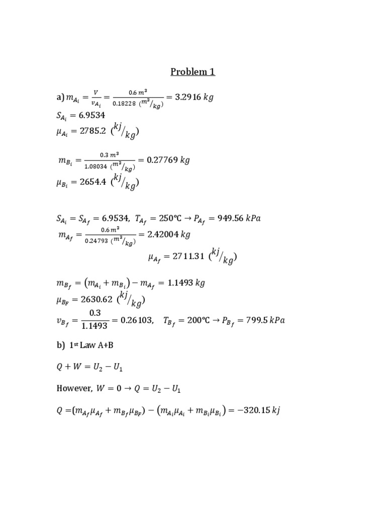 Homework 1 Solution Gases Solution