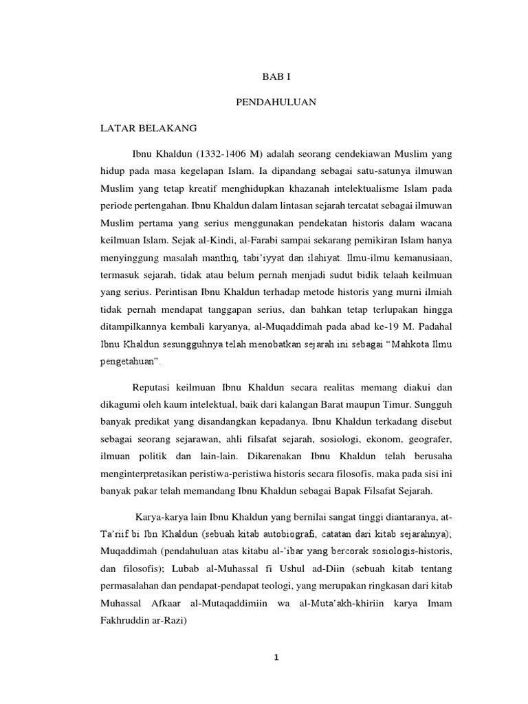 Makalah Ibnu Khaldun Pdf