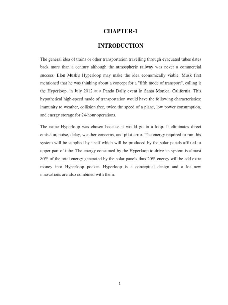 Hyperloop: High-Speed Transport System | PDF | Hyperloop | Drag (Physics)