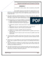 Engineering Graphics and Computer Drafting: Assignment - 3