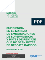 Curso Modelo OMI 1.23 Competencia en El Manejo de Embarcaciones de Supervivencia PDF