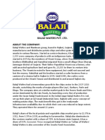 Balaji Wafers Pvt. Ltd. About The Company