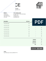 Invoice: Invoice Number Date of Issue