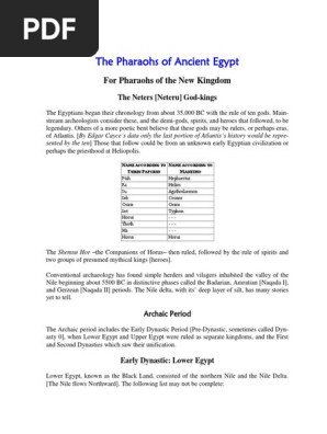 The Pharaohs of Ancient Egypt.docx