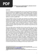 Profiles of The Corporate Social Responsibility (CSR) Practices of Philippine Mining Firms