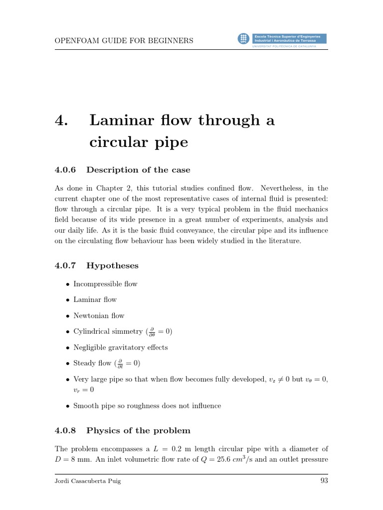 Laminar Flow in Circular Pipes | PDF | Fluid Mechanics | Boundary Layer