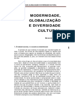 Modernidade Globalização e Diversidade Cultural PDF