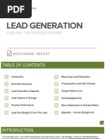 Lead Generation Benchmark Report