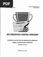 Ma Pregatesc Pentru Concurs Limba Romana Clasa 4 Ed 2018