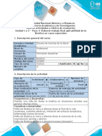 Guía de Actividades y Rúbrica de Evaluación - Paso 4 - Elaborar Trabajo Final de Aplicabilidad de La Bioética en Casos Especiales