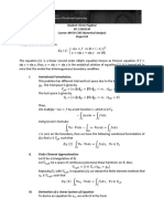 I. Variational Formulation.: Student: Victor Pugliese R#: 11492336 Course: MATH 5345 Numerical Analysis Project 01