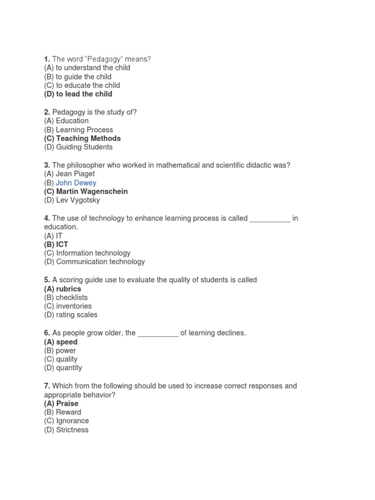 Teaching Methods Pdf Educational Assessment Reason