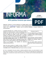 RT Informa N. 06 Fevereiro - Publicada Portaria Que Altera A NR 13 - Quadro Comparativo PDF