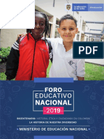 Documento Orientador Foro Educativo Nacional 2019