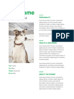 Pet Resume