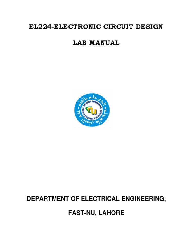 Electronic Circuit Design (August 2019) PDF | PDF | Operational ...