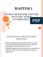 Human Behavior and The Dynamic Work Environment