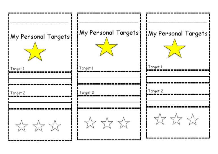 Personal Goals and Targets Overview | PDF | Business
